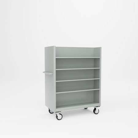 Pucel Divided Shelf Truck, 42 in W x 22 in D x 56 in H, Putty DV-2242