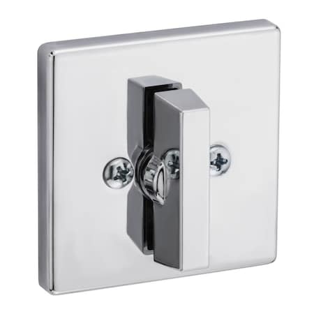 Kwikset One Sided Turn Square Deadbolt, RCAL Latch and Dual RCS and 5303 Full Lip Strike K3 Bright 663SQT-26.DS