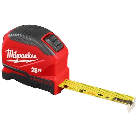 Milwaukee Tool 25ft Auto-Lock Tape Measure 48-22-1825