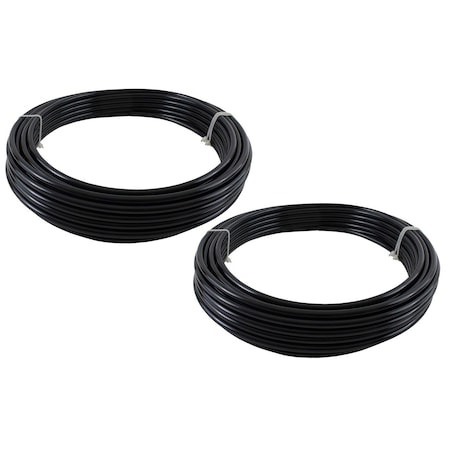 Mytee Products Air Line 5/8in OD x 100ft Black SAE J844 Nylon Air Brake Tubing DOT Approved, 2PK MP-ABT-1930-01-T100x2