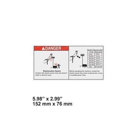 Genie REPLACEMENT DECAL, DANGER HIGH VOLTAGE 1266647