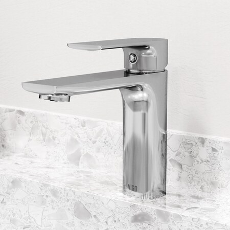 Vigo Davidson Single Handle Single-Hole Bathroom Faucet in Chrome VG01043CH