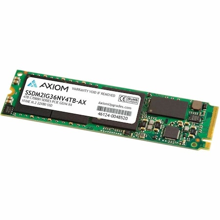 Axiom C7000n 4 TB Solid State Drive - M.2 2280 Internal - PCI Express NVMe (PCI Express NVMe 4.0 x4) SSDM2IG36NV4TB-AX