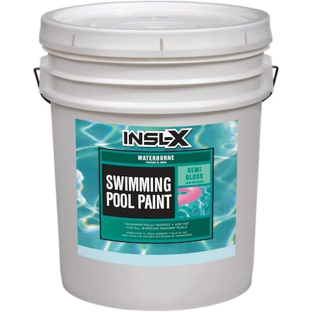 Insl-X By Benjamin Moore 5 Gal. Ocean Blue Semi-Gloss Waterborne Pool Paint WR1023099-05