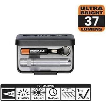 Mag LED Solitaire 1AAA Flashlight Gray SJ3A092