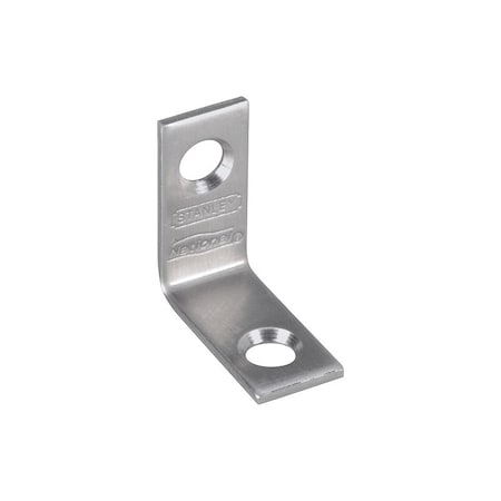 National Hardware V415 Series Corner Brace, 1 in L, 1/2 in W, 1 in H, Stainless Steel, 0.07 in Thick Material, 2PK N348-292
