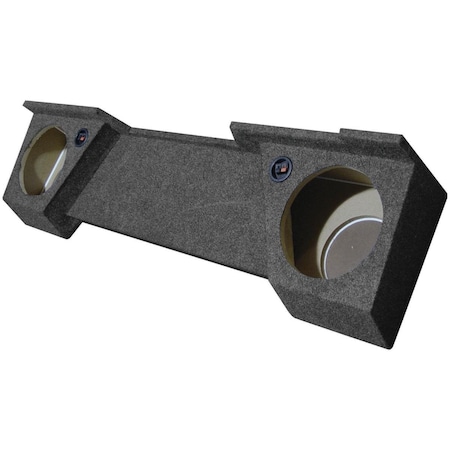 Q Power Qpower 10 in. Dual GMC XCab 07-13 High Transmission Empty Woofer Box BQGMC102007HT