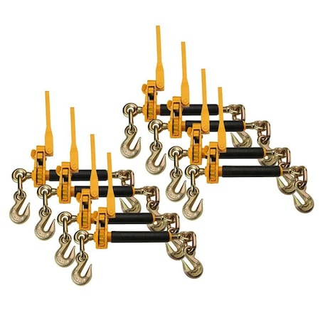 Mytee Products Peerless Folding Handle QuikBinder Plus Ratchet Binder 3/8in, 8PK CB-PQB-38x8