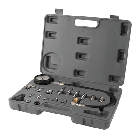 Performance Tool Diesel Compression Test Kit, 0-1000psi Gauge, Glow Plug Injector Adapters W89731
