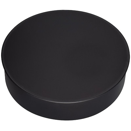 Imperial Round End Cap, 8 in Dia, Black BM0031