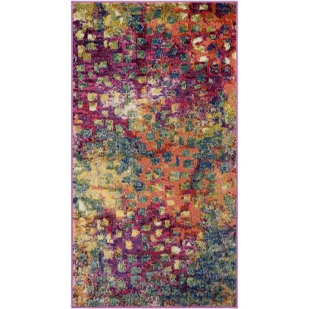 Safavieh 2 ft.2 in. x 4 ft. Monaco Power Loomed Accent Area RugPink & Multicolor MNC225D-24