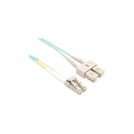 Unc Group 20 Meter Om4 40Gig Lazerspeed Fiber Optic Cable, Aqua, Pvc Jacket FJ5G4LCSC-20M