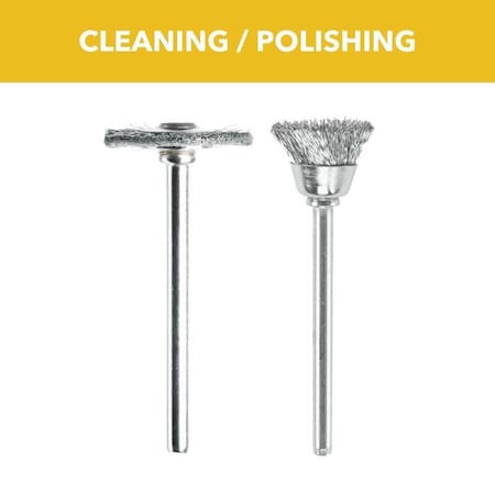 Dremel Carbon Steel Cleaning And Polishing Moto Tool Kit, 4PK 447
