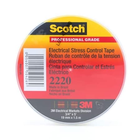 3M Scotch Electrical Stress Control Tape 2220, 100PK 7000089981