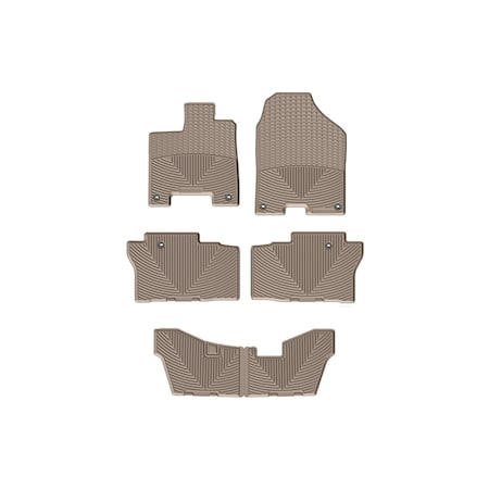 Weathertech Tan, Front, Rear, and Rear All Weather Floor Mats W363TN-W364TN-W365TN