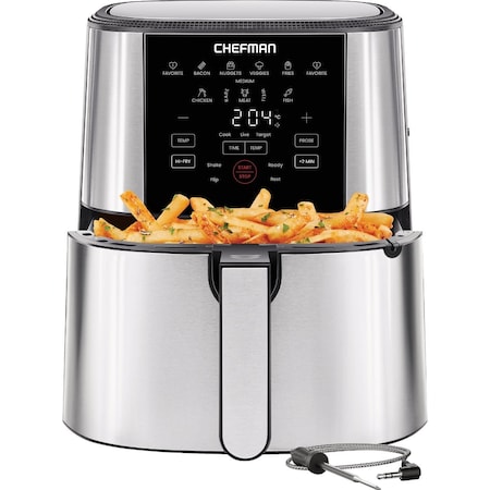 Chefman ExacTemp 5 Qt. Digital Air Fryer with Temperature Probe RJ38-SQSS-5T2P