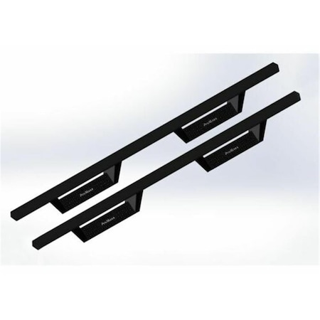 Green Arrow Equipment Textured Black Drop Step for 2007-2018 Wrangler Jk Unlimited 4 Door GR3646952