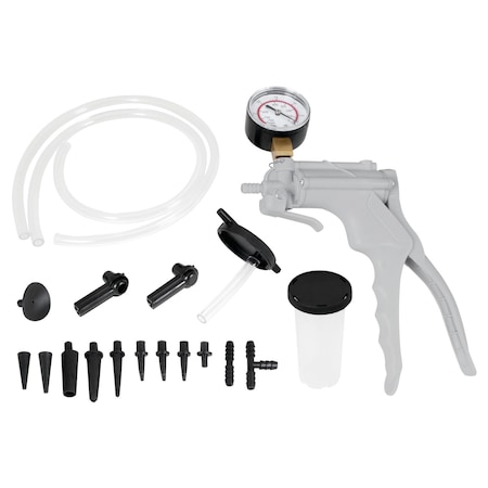 Performance Tool Hand Vacuum Pump, Brake Bleeder Kit, Vacuum Gauge, Test Kit W87030
