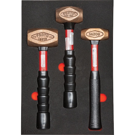 Proto Hammer Set, Face Shape Round, 15" L J14300KV
