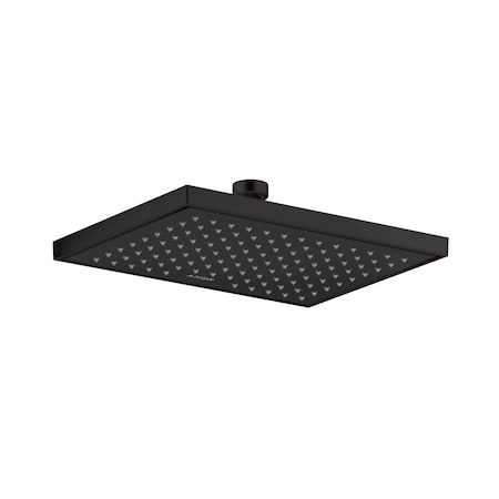 Axor ShowerSolutions Showerhead Square 245/185 1-Jet, 1.5 GPM in Matte Black 35372671