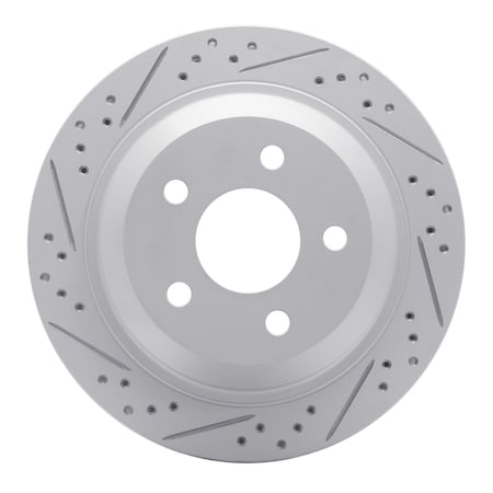 Dynamic Friction Co DFC Geoperformance Rotor - Drilled and Slotted 830-52013L