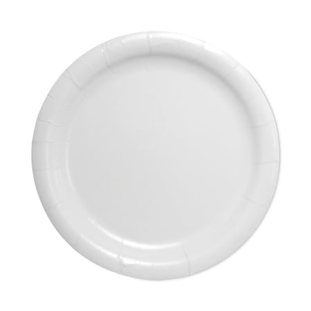 Dart Bare Eco-Forward Clay-Coated Paper Dinnerware, 9" Dia., White, PK500 HP9S-2050