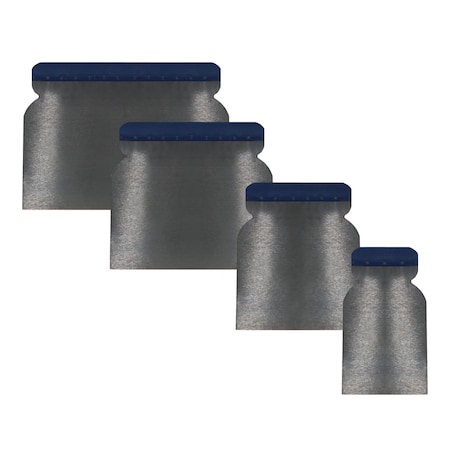 Pro-Tek Spray Equipment SET OF 4 STAINLESS STEEL BODY FILLER APPLICATORS 1 in, 2 in, 3 in, 4 in 9024