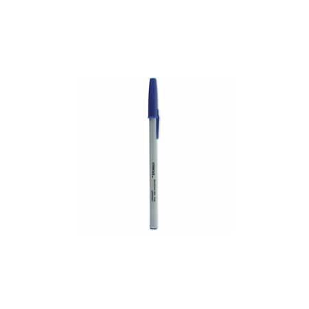 Universal Ballpoint Pen, Stick, Fine 0.7 mm, Blue Ink, Gray Barrel, 12PK UNV27421