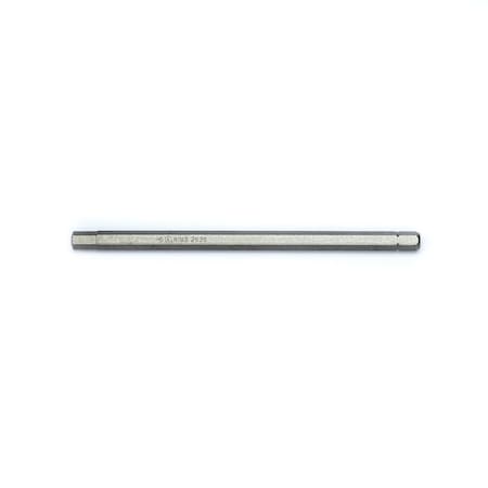 Genius Tools 1/4in Hex Shank, 6mm Hex Screwdriver Bit 125mmL 2636
