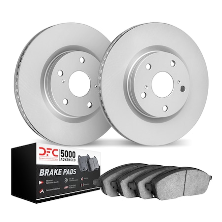 Dynamic Friction Co DFC Geospec Rotors with 5000 Advanced Brake Pads 4502-31291