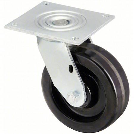 Zoro Select Plate Caster, Swivel, Phenolic, 7 1/2"H P21S-PH060R-15