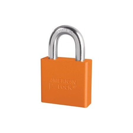 Master Lock Co Padlock 1-1/8in Shackle Aluminum Orange A1305KD ORJ