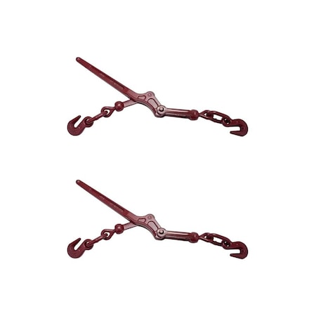 Mytee Products Lever Binder 5/16in-3/8in Fits 516 & 38 Chain G70 Flatbed Snap Binders 5400WLL, 2PK CBLS516x2