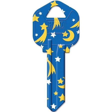 Hy-Ko Key Blank, Brass, Painted, For: Kwikset KW1, Titan KW10 Keyways 16010KW1-03