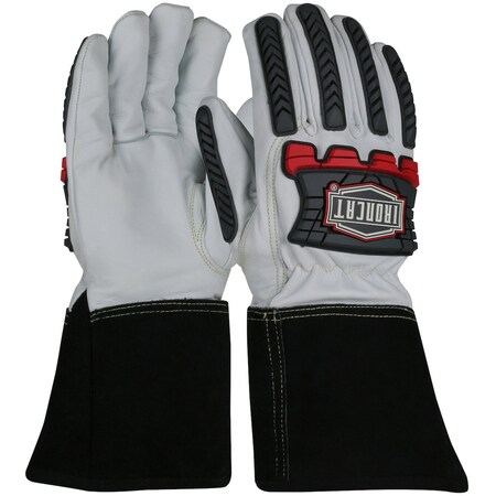 Ironcat AR Premium Kidskin Leather TIG Welder's Glove w/Para-Aramid Cut Lining and Kevlar Stitching, TPR Imp 6244/XL