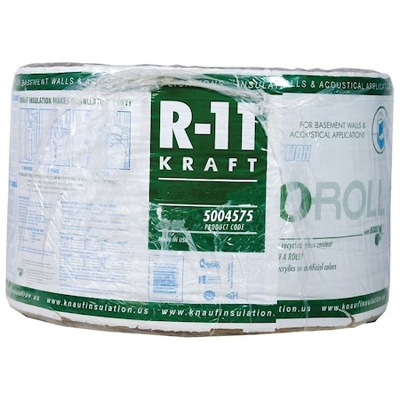 Knauf EcoRoll KR42E/TAK Fiberglass Insulation, 135.12 sq-ft Coverage Area, 70-1/2 ft L, 23 in W KR42E/TAK
