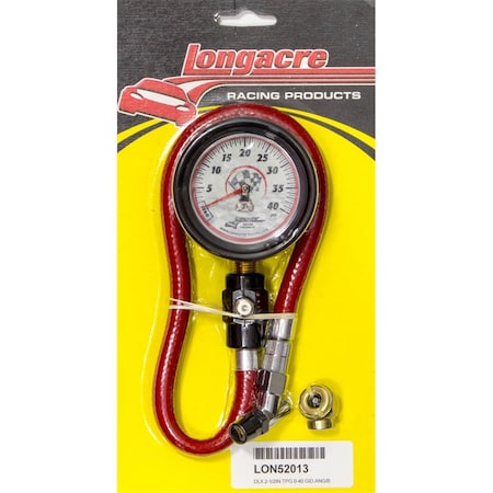 Longacre 52-52013 2.5 in. Deluxe Tire Gauge, 0-40 PSI LON52-52013