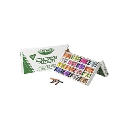 Crayola Triangular Crayon Classpack®, 16 Colors, PK256 BIN528039