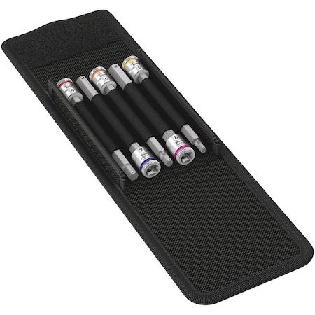 Wera 8740 A HF 1 Zyklop bit socket set with holding function, 1/4 in drive, 5 pieces 5003345001