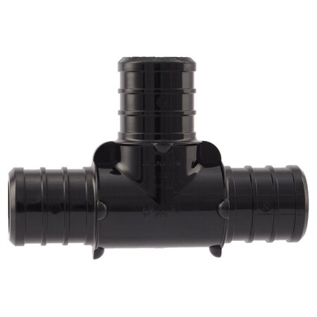 Sharkbite Pipe Tee, 3/4 in, Barb, Polymer, Black, 200 psi Pressure, 5/PK UP370A5