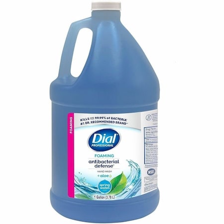 Dial Antibacterial Defense Foaming Handwash - Spring Water, Fresh Scent - 1 gal - Pump Dispenser 2967032
