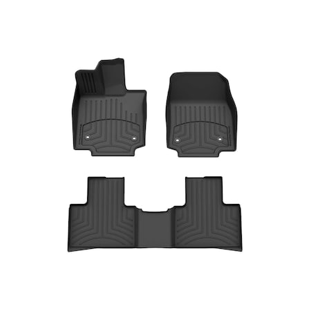 Weathertech Black, Front and Rear FloorLiner HP 441795-1-2IM