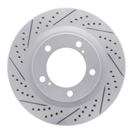 Dynamic Friction Co DFC Geoperformance Rotor - Drilled and Slotted 830-76136L