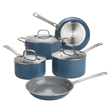 Ecolution COOKWARE SET CERAMIC DUSTY BLU EL13044-AS