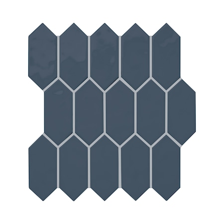 Daltile Mythology 2'' x 5'' Ceramic Picket Mosaic Tile, 12PK MY9625PICKMS1P2