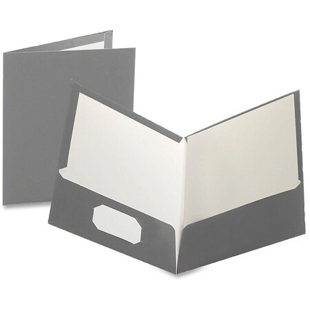 Tops Business Forms Oxford, High Gloss Laminated Paperboard Folder Capacity, Gray, 25PK 51705