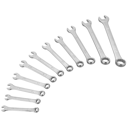 Performance Tool 11 pc. Metric Wrench Set, Carbon Steel, Storage Rack W1042