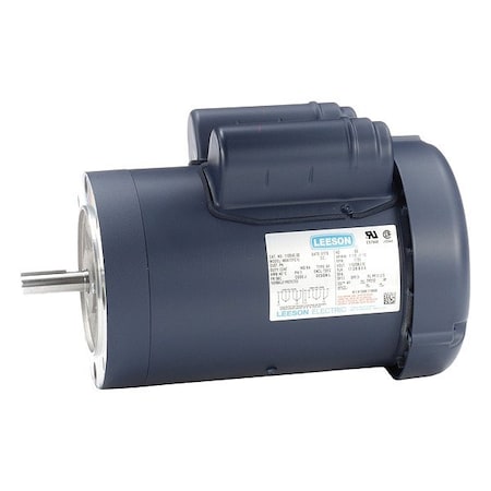 Leeson Capacitor-Start/Run General Purpose Motor, 1 1/2 hp HP, 56C Frame, 115/208-230V AC Voltage 110042.00