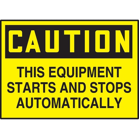 Accuform Caution Safety Label LEQM782XVE