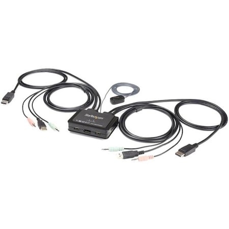 Startech.Com 2PORT USB 4K60HZ DISPLAYPORT KVM SWITCH OS INDEPENDENT SV211DPUA4K